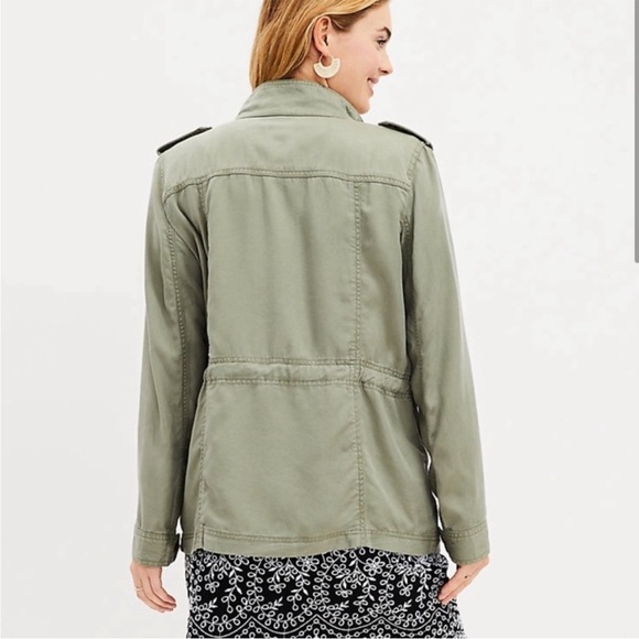 Women's Olive Utility Jacket - Picture 2 of 6